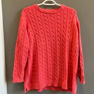 Woman Within Salmon Pink Women’s Sweater Size Medium (14-16)